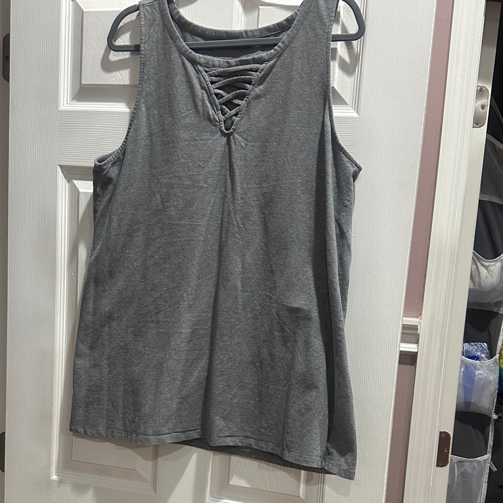Torrid Gray Sleeveless Top